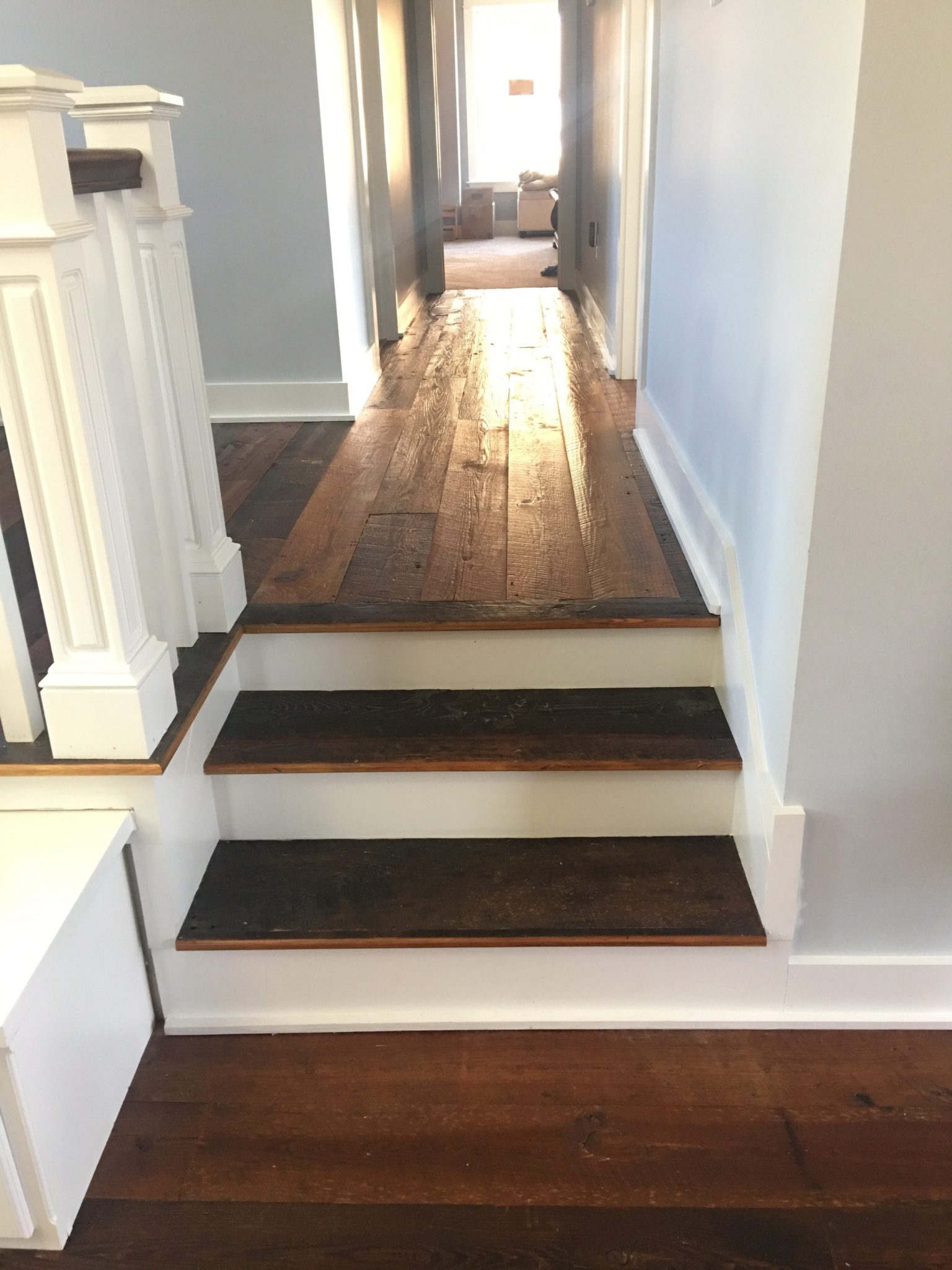Original Face Heart Pine Flooring and Stair Treads