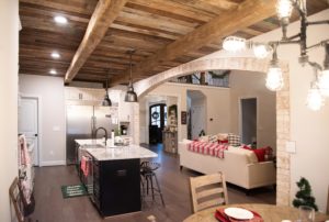 Weathered-Grey-Ceiling-Planking-Hand-Hewn-Beams