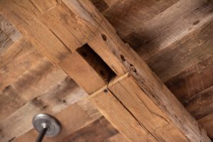 Weathered-Grey-Ceiling-Planking-Hand-Hewn-Beams