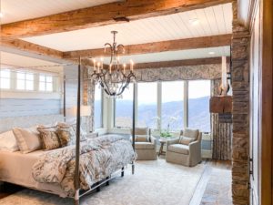 Antique Reclaimed Hand Hewn Beams + Reclaimed Oak Flooring
