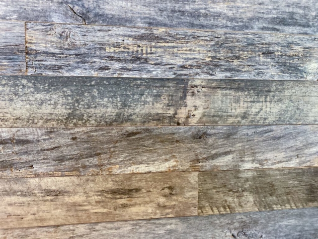Weathered Grey Barnsiding Wall Planking - Unfinished with light sanding