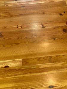 Select Grade Antique Heart Pine with Clear Water-based Polyurethane