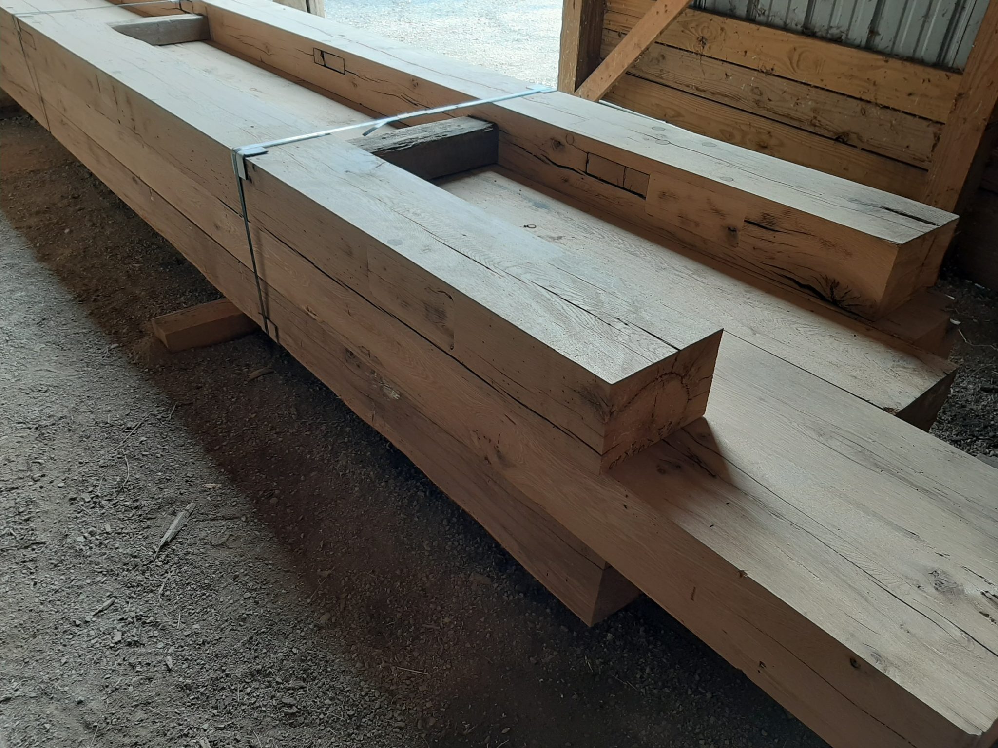 Antique White Oak S4S Beams Southend Reclaimed