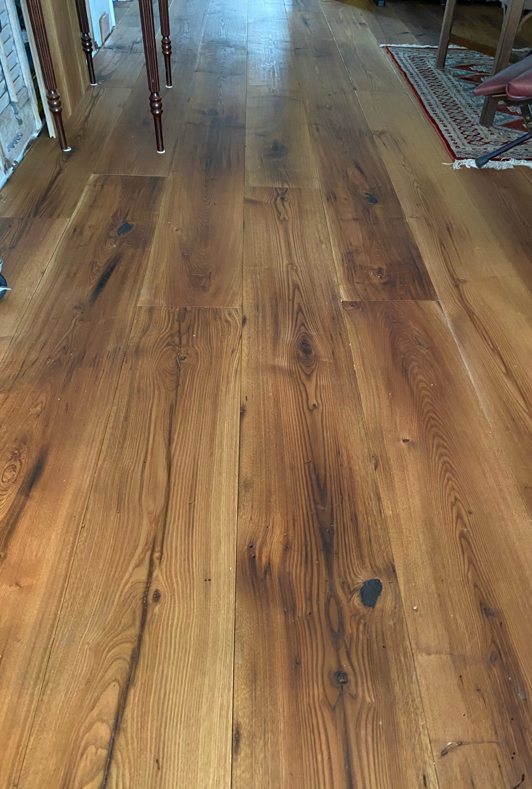 Wide Plank Prefinished Engineered Antique Reclaimed Wormy Chestnut Flooring