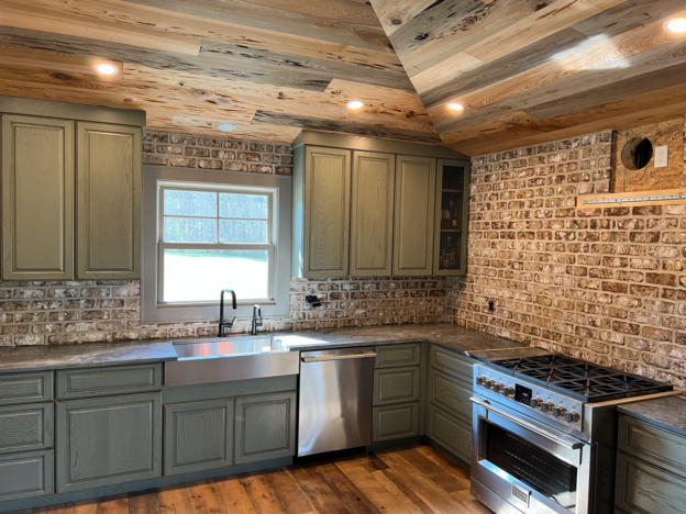 River Reclaimed Pecky Cypress Ceiling Planking and Original Face Oak ...