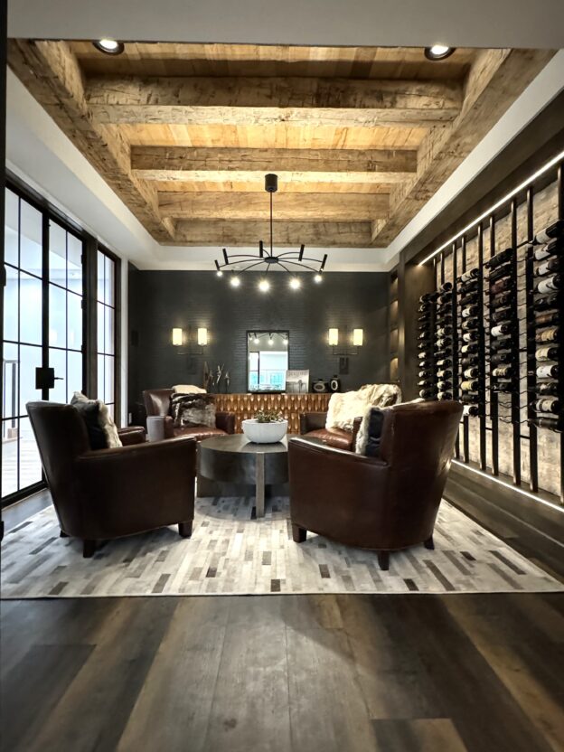 Antique Beams + Planking in Davidson Remodel