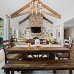 Antique Reclaimed Hand Hewn Box Beams and Solid Vertical Beam