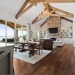 Antique Reclaimed Hand Hewn Box Beams and Solid Vertical Beam