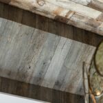 Weathered Grey and Faded White Barnsiding Ceiling Planking