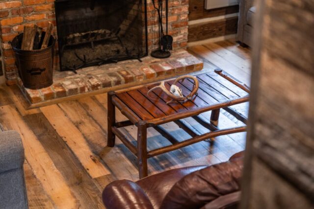 Original Face Reclaimed Oak Skip Planed Flooring