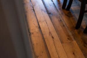Original Face Reclaimed Oak Skip Planed Flooring
