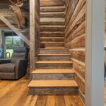 Reclaimed Weathered Grey Barnsiding and Original Face Reclaimed Skip Planed Oak Flooring