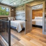 Reclaimed Weathered Grey Barnsiding and Original Face Reclaimed Skip Planed Oak Flooring