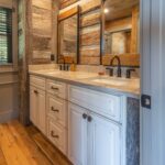 Reclaimed Weathered Grey Barnsiding and Original Face Reclaimed Skip Planed Oak Flooring