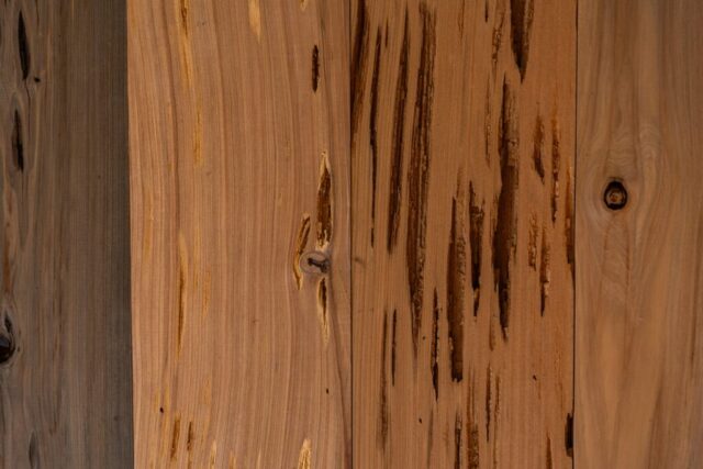 River Reclaimed Sinker Pecky Cypress Ceiling Planking